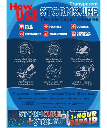 Stormsure Hiking Boot Shoes Repair Kit - Industry Boot glue PU Adhesive Waterproof Permanent Durable Flexible Transparent - Buy Online on GoSupps.com