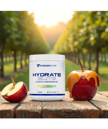 EndurElite Hydrate Elite Electrolyte Powder Instant Hydration & Electrolytes for Endurance Athletes Hydration Powder Mix Caramel Apple 31 Servings - Buy Online on GoSupps.com