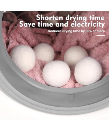 Buy 100% Organic Wool Dryer Balls 6 Pack - Natural Fabric Softener Reduce Wrinkles Lint Free & Anti-Static - Eco-Friendly Laundry Solution - Buy Online on GoSupps.com