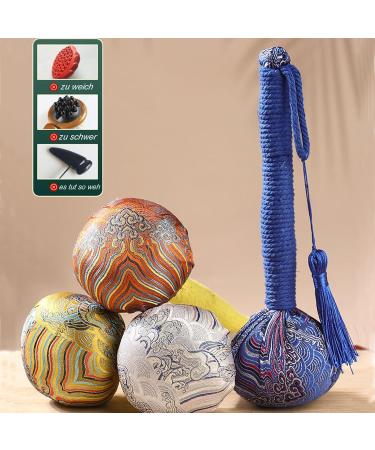 Side of Mugwort Massage Hammer - 10 Inch Manual Knocking Stick for Body & Neck Relief - Random Color Tassel Massage Tool - Buy Online on GoSupps.com