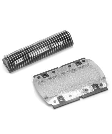 VHBW blade block shear leaf compatible with brown 350 355 370 375 5614 5615 P10 pocket twist razor - combination pack black silver