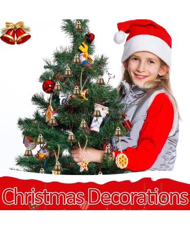 200 Pcs Mini Bronze Decorative Bells - 16mm Vintage Craft Bells for Christmas DIY Craft & Decorations - Buy Online on GoSupps.com