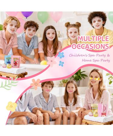 108 PCS Spa Party Supplies for Girls & Women, Spa Party Favors Include Face Masks Skincare, Hand Cream, Lip Balm, Under Eye Patches, Lip Mask and Foot Bath Bombs, Spa Birthday Sleepover Party Supplies - Buy Online on GoSupps.com