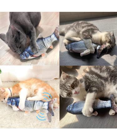 Floppy Fish Cat Toy | Electric Catnip Plush Simulation Toy for Indoor Cats | Interactive Kitten Chew Toy | Bronze - Buy Online on GoSupps.com