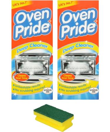 2 x 500ml Oven Pride Complete Oven Cleaner Kit With 1 Big Degreaser Sponge And Instructions | Bags For Cleaning Oven Racks | HG Oven | Grill & Barbecue Cleaner Spray | Easy To Use - Buy Online on GoSupps.com