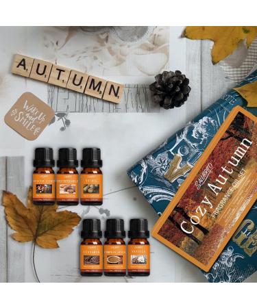 Buy SALUBRITO Fall Fragrance Oils Set - Autumn Essential Oils for Diffuser & Candle Making | Cinnamon Pumpkin Spice Vanilla & More | 6x10ml Aromatherapy Gift - Buy Online on GoSupps.com
