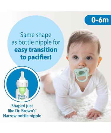 Dr. Brown's Lovey Blanket with Beaded Ring Teether and HappyPaci Silicone Pacifier in Green - Shop Now - Buy Online on GoSupps.com
