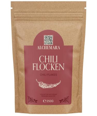 Alchemara Chiliflocken Alchemara (250 g) Chilli Flakes Delicately Dried Spices for Your Kitchen Aromatic Spices