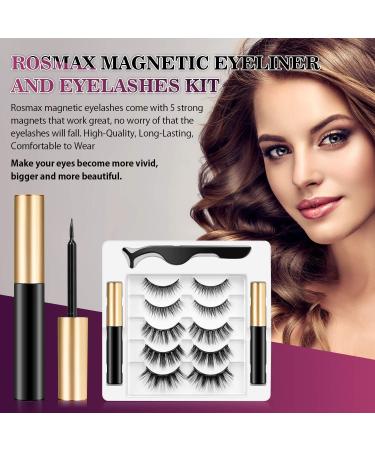 Shop Reusable False Eyelashes - 5 Pairs Lash Extensions Contact Lens Friendly - Buy Online on GoSupps.com
