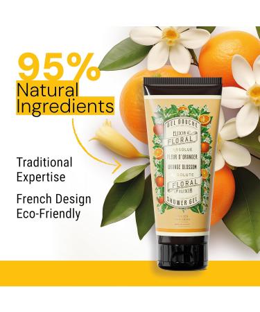 Panier des Sens - Orange Blossom Moisturizing Body Wash for Women & Men - Gentle Shower Gel 95% Natural Ingredients for Normal Sensitive Skin - Body Care Made in France SLS Free Vegan - 6.8 Floz 6.8 Fl Oz (Pack of 1) - Buy Online on GoSupps.com