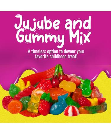 Sweet Sixteen Jujube & Gummy Candies Classic Mix of Sweet Gummies and Jujubes 1kg per Pack Peanut & Nut-Free Candies Soft Chewy and Always Fresh 1 kg (Pack of 1) - Buy Online on GoSupps.com