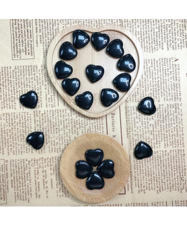 Xiannvxi 20pcs Obsidian Heart Stones - Natural Gemstone Reiki Crystals for Love & Luck | Perfect Palm Bag Charms - Buy Online on GoSupps.com