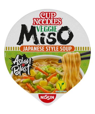 Buy Nissin Cup Noodles Veggie Miso - 67g | Authentic Flavor Fast Shipping Worldwide - Buy Online on GoSupps.com