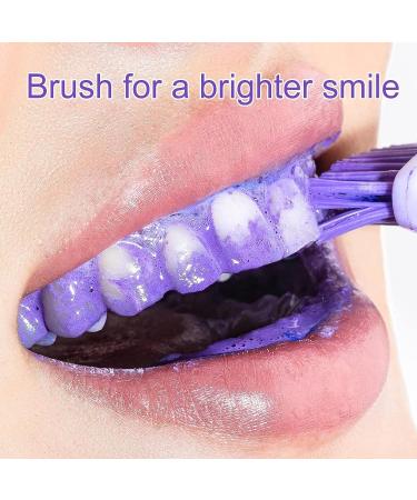 V34 Teeth Whitening Mousse - 1 Fl Oz - Purple Foam Toothpaste for Stain Removal & Brightening - Buy Online on GoSupps.com