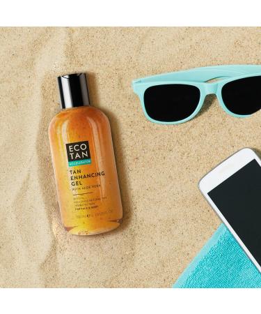 EcoTan Face and Body Tanning Accelerator Gel 200ml with Aloe Vera - Stimulates, Boosts, and Prolongs Natural Tan - Fast Absorbing, Non-Greasy Formula - Hydrates Skin - 1 Pack - Buy Online on GoSupps.com