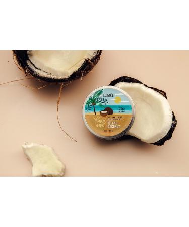 Fran's Organic FreeMe Island Coconut Deodorant 2oz - Aluminum Free, Long Lasting, All-Day Coverage - Buy Online on GoSupps.com