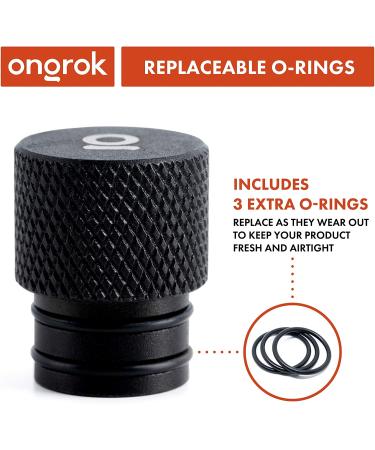 ONGROK Premium King Storage Tube - Lightweight Aluminum Holder, Black | Discreet & Opaque - Buy Online on GoSupps.com