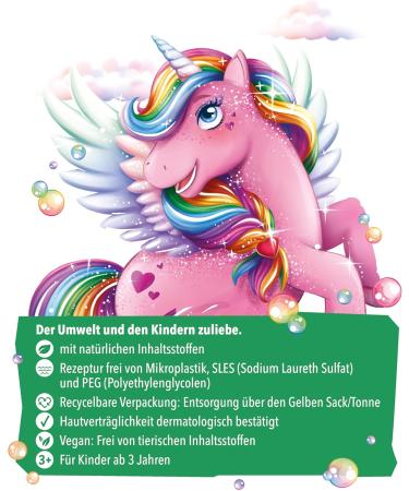 tetesept KIDS Rainbow Land Sparkling Bath - 15 x 40g - Sparkling Bubble Bath with Fruity Scent - Bath Fun for Children with Colored Foam and Red Rose Water - 15 x 40g - Buy Online on GoSupps.com