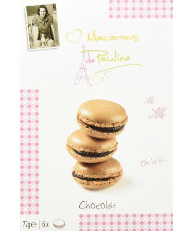 Macarons de Pauline Chocolat 72g pack of 3 (3 x 72 g)