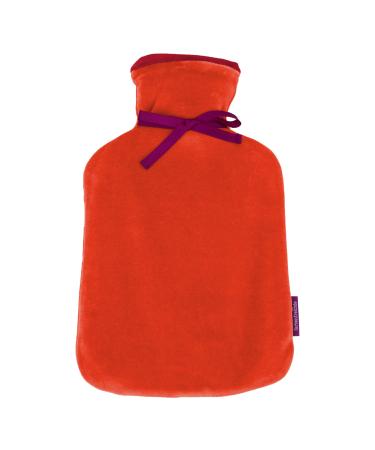 Color lovers Accessories two-colored hot water bottle made of nicky warm bottle warm water Bottle grain pillow blood orange tomatoes 2 liters 22 x 34 cm 2012135070