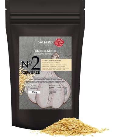 250g garlic dried and roughly chopped 2-4mm garlic