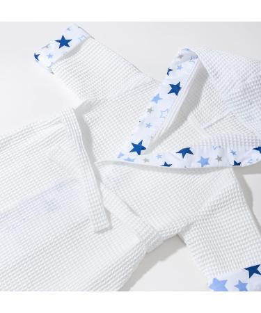 Buy Pepi Made in Poland Unisex Baby Bathrobe - 100% Cotton Children's Bathrobe with Hood - Milky Way Design - Perfect for Boys & Girls - Buy Online on GoSupps.com