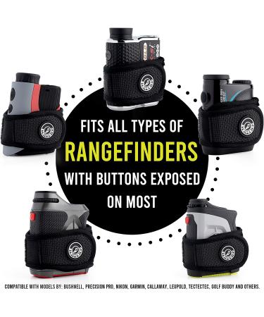 Stripebird 2.0 Slim Golf Magnetic Rangefinder Wrap Mount | Form Fitting Strap | Access Range Finder Easily | Stealth Black - Buy Online on GoSupps.com