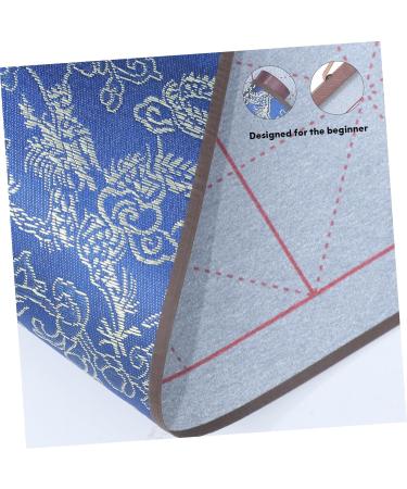 TEHAUX Brush Calligraphy Practice Daily Use Calligraphy Cloth Study Accessory Household Material Brocade Blue 75X38CM - Buy Online on GoSupps.com