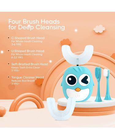 Kids Electric U-Shaped Toothbrush Set | BPA-Free | Ages 3-12 | 360 Toothbrush for Complete Oral Care - Buy Online on GoSupps.com
