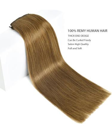Yamel Invisible Wire Hair Extension Human Hair with Clips Light Brown 10 Inch Fish Line 1 Piece Real Human Hair Secret Extensions - Buy Online on GoSupps.com