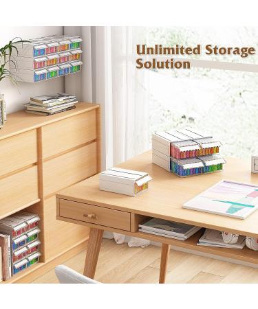 Quefe 4pcs Diamond Painting Storage Containers - 152 Slots Stackable Bead Organizer with Accessories for DIY Art Craft - Rhinestones & Seed Beads - Buy Online on GoSupps.com