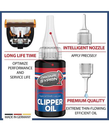 Syprin Premium Clipper Oil for Hair Trimmers - Made in Germany for Extreme Protection - Buy Online on GoSupps.com