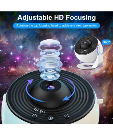 Mexllex Galaxy Projector Light with 12 Film Discs - Star Projector for Adults and Kids - Nebula Moon Celestial Night Light - Bedroom Decoration - Buy Online on GoSupps.com