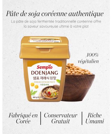Doenjang Sempio (460g) - Korean Soybean Paste Umami Flavor Traditional Miso Sauce Authentic Vegan Unpreserved - Buy Online on GoSupps.com