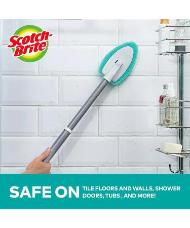Scotch-Brite Extendable Tub & Tile Scrubber Kit  Includes 1 Handle and 3 Non-Scratch Scrubber Pads - Buy Online on GoSupps.com