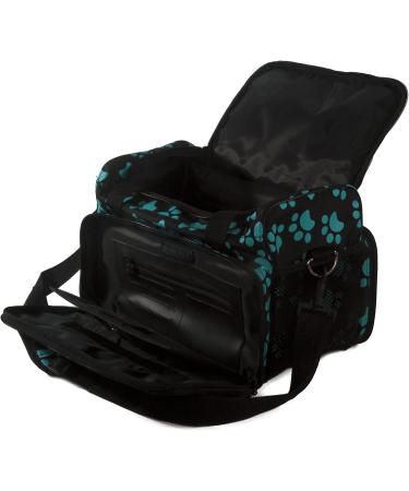 Wahl Professional Animal Turquoise Paw Print Travel and Tote Bag - Zippered Pet Travel Bag - Buy Online on GoSupps.com