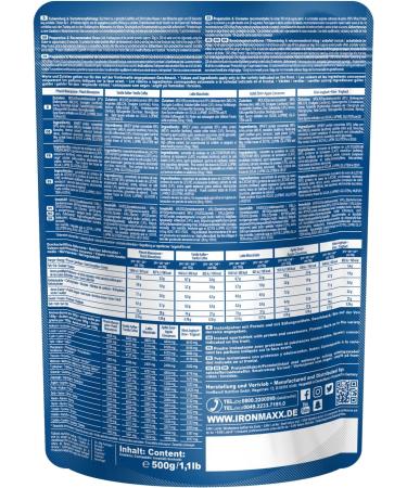 Ironmaxx 100% Whey Protein Powder - Vanilla Coffee 500g | Low Sugar Water-Soluble Multiple Flavors - International Shipping Available - Buy Online on GoSupps.com