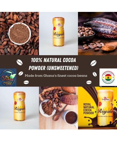100% Ghana Natural Cocoa Powder (Royale Unsweetened) - 400g - Buy Online on GoSupps.com