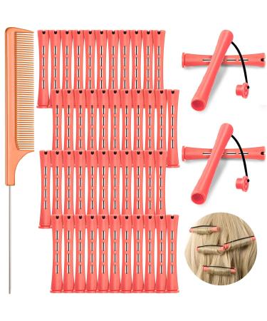 48 Pieces Hair Perm Rods Cold Wave Rods Plastic Perming Rods Curlers Hair Rollers with Steel Pintail Comb Rat Tail Comb for Hairdressing Styling Tools (Pink 0.51 Inch/ 1.3 cm) 48 Count (Pack of 1) Pink - Buy Online on GoSupps.com