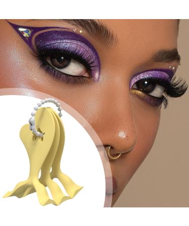 Winged eyeliner stencil eyeliner stencil tool 3 Piece Eyeshadow Applicator Template for Beginners Beauty Tool Eyelash Shaper Helper for Business Dates Performance Commuting Yellow - Buy Online on GoSupps.com