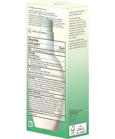 Aveeno Clear Complexion Oil-Free Daily Moisturizer - Active Naturals | [Your Brand Name] - Buy Online on GoSupps.com