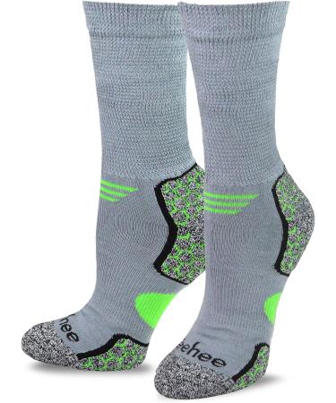 TeeHee Bamboo Cushion Crew Diabetic Socks - Large Multipack (6 pairs) for Women and Men - Buy Online on GoSupps.com