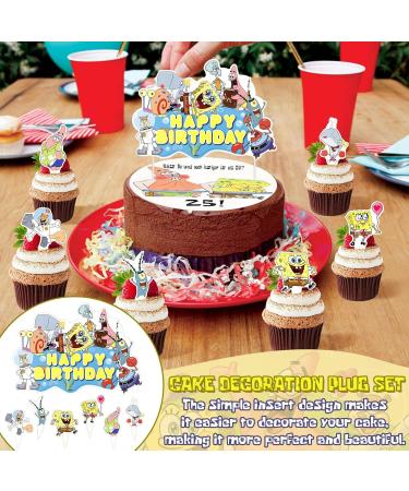 14-Piece 25th Birthday Cake Decoration Set | Edible Cake Toppers & Colorful Party Decor - Buy Online on GoSupps.com