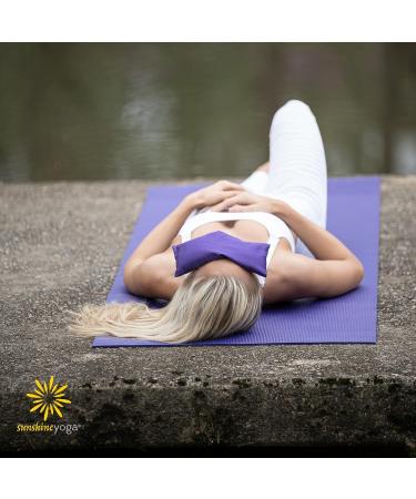 Scented Low Luster Sateen Eye Pillows - 4 Pack with Removable Cover in Purple - Buy Online on GoSupps.com