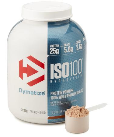 Dymatize ISO 100 Fudge Brownie 2.2kg - Whey Protein Hydrolysate + Isolate Powder