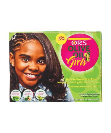ORS Olive Oil Girls No-Lye Conditioning Hair Relaxer System (Pack of 1) 1 Count (Pack of 1)