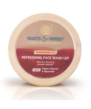 ROOTS AND HERBS Ayurvedic Face Wash Lep - 100% Vegan Anantmool Refreshing Facial Cleanser (2.11oz) | Natural Non-Foaming Treatment for Radiant Skin - Buy Online on GoSupps.com