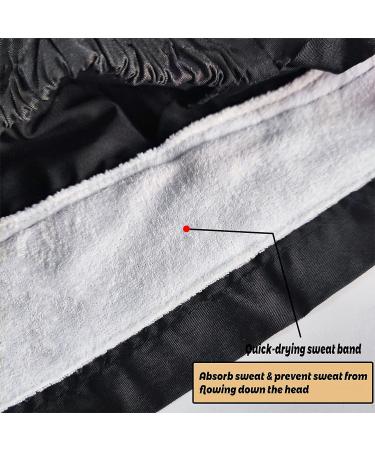 YUESUO 2 Pack Cotton Working Cap with Buttons, Sweatband & Adjustable Ponytail Tie Back - Ideal Head Cover for Men & Women with Long Hair - Shower Cap Alternative (M) - Buy Online on GoSupps.com