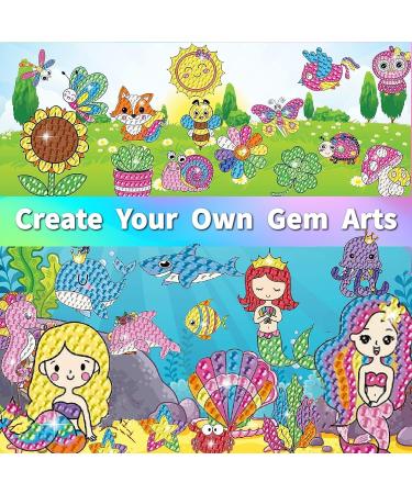 Svance 5D Mermaid Diamond Painting Stickers Kit for Kids | Gem Art & Paint by Numbers Craft Set for Girls Ages 6-12 - Buy Online on GoSupps.com