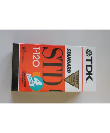 TDK Video Tape T120, Pk/4 (T-120RVS4)